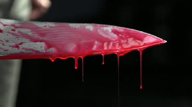 Bloody knife
