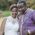 Willis Raburu and his wife on their big day.