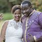 Willis Raburu and his wife on their big day.