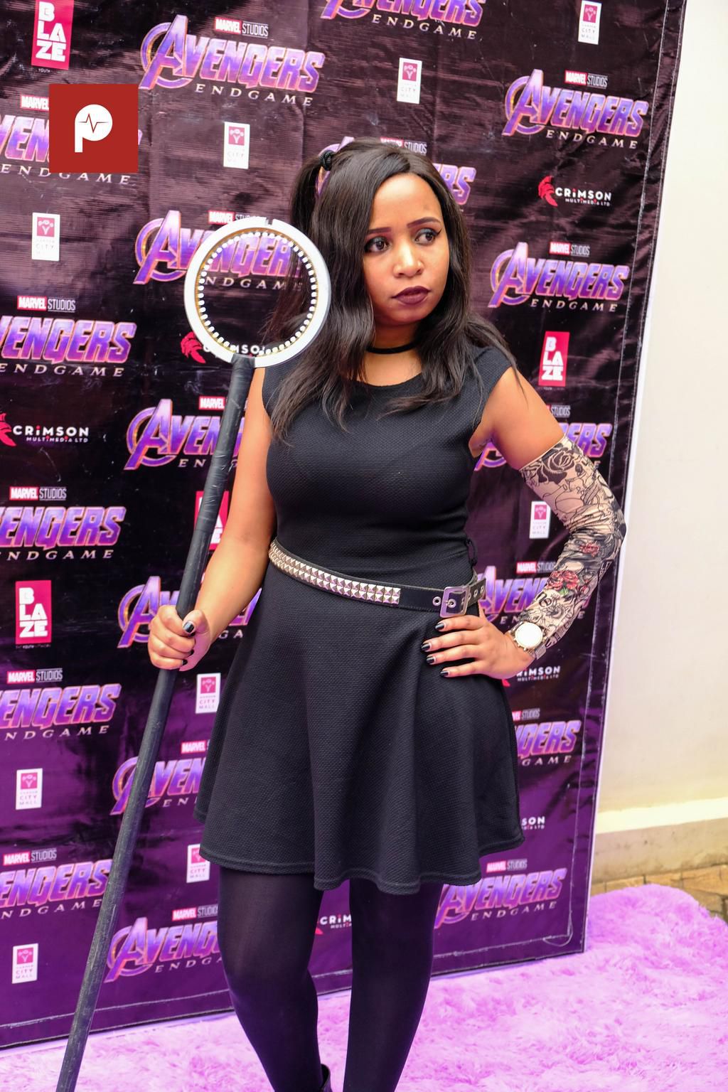 Marvel fan in a costume of her favorite character