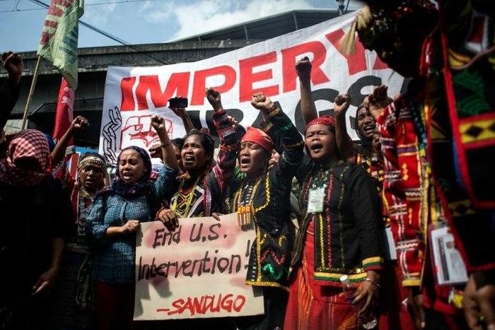 The United States' military presence in the Philippines is a source of anger and has led to protests in Manila