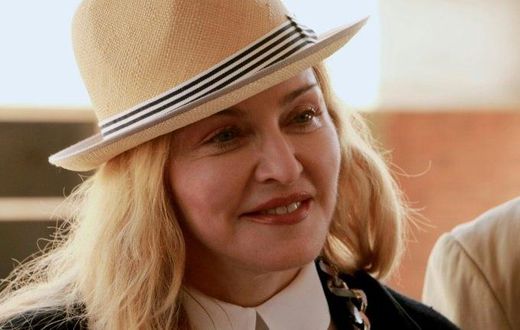 Madonna inspects a surgical unit for children that her charity, Raising Malawi, is funding in the city of Blantyre in July 2016