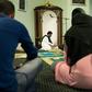 Imam Muhsin Hendricks (C) leads the start of the Jumu'ah prayer at the Inner Circle Mosque, in Wynberg, on September 2, 2016, in Cape Town