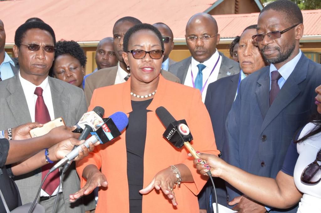 Health CS Sicily Kariuki during her visit to Mathari Hospital (Twitter)