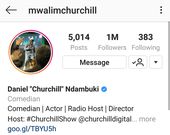 Churchill’s Instagram account