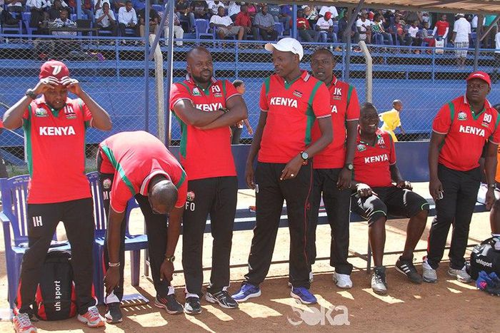 Harambee Stars officials at a past match