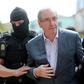 Brazil's former President of the Chamber of Deputies Eduardo Cunha, arrives at the Forensic Medicine Institute in Curitiba, on October 20, 2016