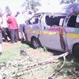The matatu involved in an accident at Sirende, between Kitale town and Moi's Bridge.