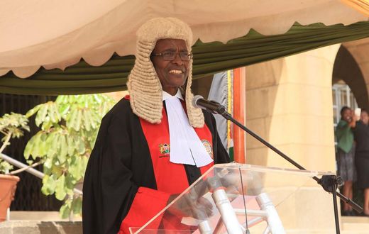 Chief Justice David Maraga during a past event at the Supreme Court (Twitter)