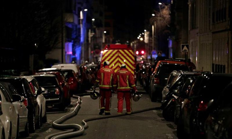 The blaze in the French capital's trendy 16th arrondissement also left 27 people - including three firefighters - with minor injuries