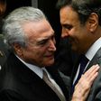 Brazil's President Michel Temer (left) faces a crisis after secret tapes appear to show him discussing a bribe to a jailed colleague