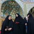 Women voters in the holy city of Qom south of Tehran on May 19, 2017