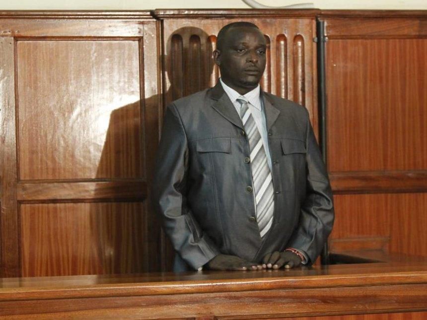 Former Ruaraka OCS Nahashon Mutua who was sentenced to death for murder