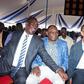 Nairobi Governor Evans Kidero (left), Kasarani MP John Njoroge (centre) and Nairobi gubernatorial aspirant Peter Kenneth (right) during a church service in Ruai on January 29, 2017.