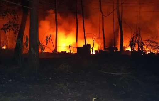 Huge fire reported at the Riverside garage next to old Ngara estate