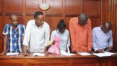 Suspects of the Dusit terror attack at a Milimani court