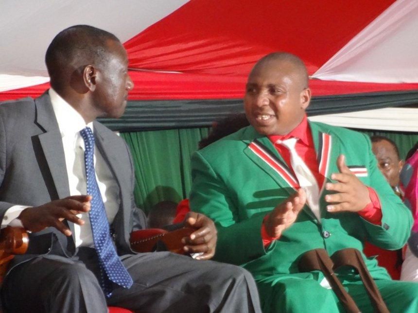 Nominated Member of Parliament David Ole Sankok with DP William Ruto (Twitter)