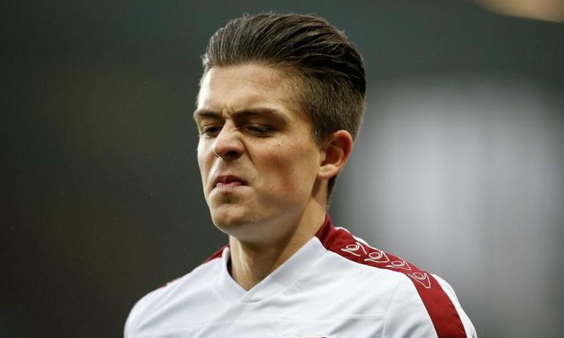 Villa captain Jack Grealish (pictured December 2015) was punched and knocked to the turf by a Birmingham fan in the ninth minute of the 1-0 victory over the Blues