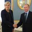Russian President Vladimir Putin meets French presidential election candidate Marine Le Pen for talks at the Kremlin on March 24, 2017