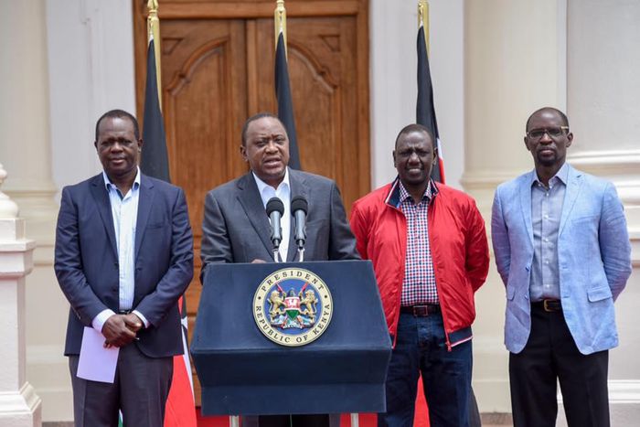 President Uhuru Kenyatta and his deputy William Ruto