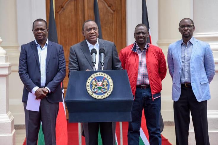 President Uhuru Kenyatta and his deputy William Ruto