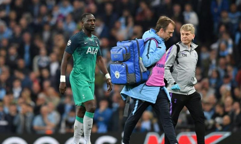 Injured - Tottenham midfielder Moussa Sissoko