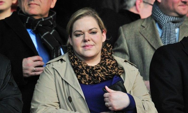 Southampton's Swiss owner Katharina Liebherr pictured before the English Premier League match between Southampton and Liverpool at St Mary's Stadium in Southampton, southern England on March 1, 2014