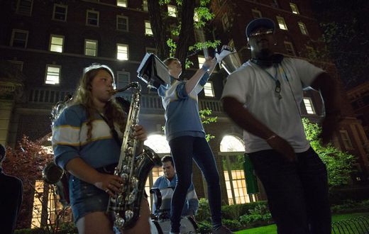 Bumptious Band Gets Marching Orders