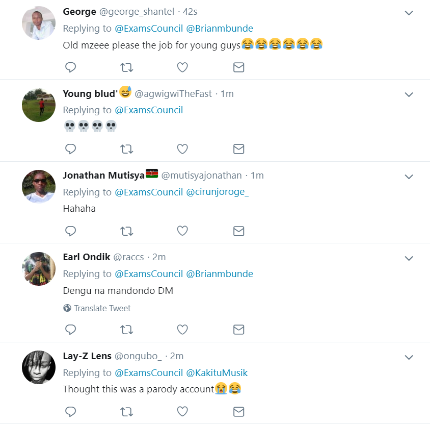 Knec asks on Twitter what DM means, hilarious responses from Kenyans