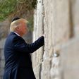 US President Donald Trump visits the Western Wall, the holiest site where Jews can pray, in Jerusalem’s Old City on May 22, 2017