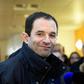 French former minister and candidate for the left-wing primaries, Benoit Hamon, poses at a polling station on January 22, 2017 in Trappes, southwest of Paris
