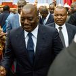 Congolese President Joseph Kabila (C) refused to stand aside at the end of his term late 2016