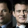 Benoit Hamon (left) will fight ex-prime minister Manuel Valls for the French Socialist presidential nomination