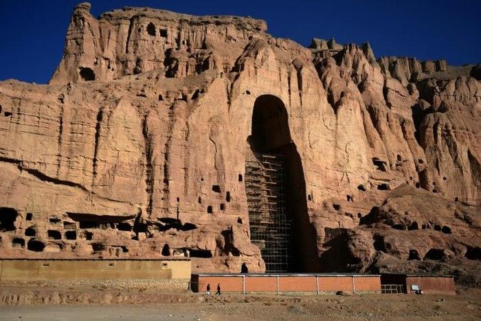 Two monumental ancient statues of Buddha carved into the cliffs of Bamiyan in Afghanistan were pulverised by the Taliban in 2001