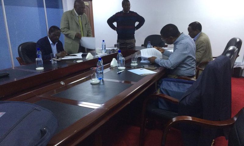 Photo of NASA leaders during a late night meeting in March 2017 shared by Economist David Ndii