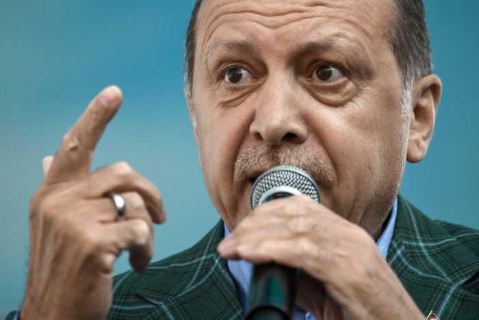Turkish President Recep Tayyip Erdogan rejoined the ruling AKP on May 2 after the public approved changes to create an executive presidency last month