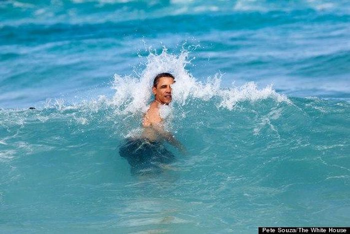 Obama on holiday