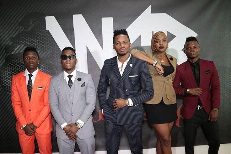 L-R: Rayvanny, Rich Mavoko, Diamond, Queen Darlene and Harmonize (Courtesy)
