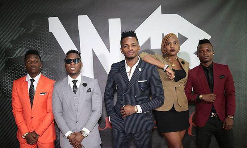 L-R: Rayvanny, Rich Mavoko, Diamond, Queen Darlene and Harmonize (Courtesy)