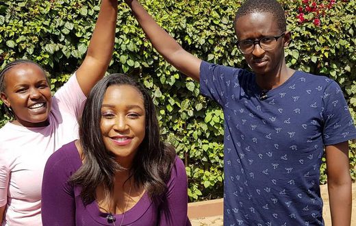 Njugush, his wife Wakavinye and Betty Kyallo