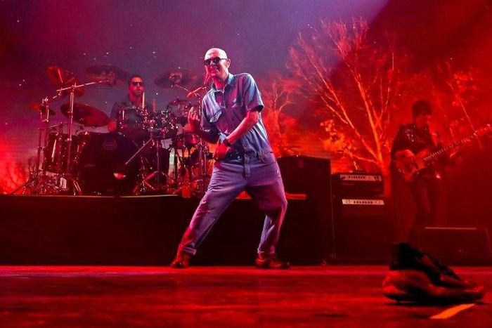 Argentine musician and song-writer Carlos Alberto Solari - better known for his nickname Indio - performs in La Colmena, Olavarria, Buenos Aires province
