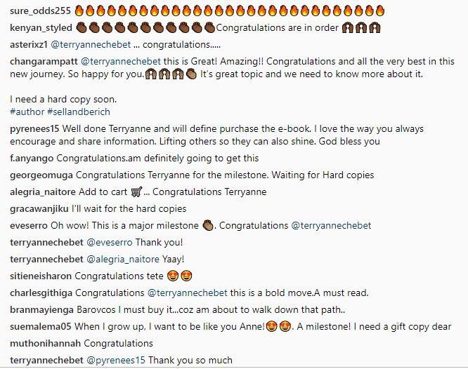 Reactions on Terryanne Chebet's post