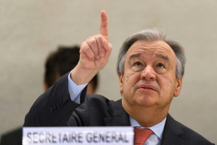 UN Secretary-General Antonio Guterres said a disregard for human rights is a spreading "disease" at the opening of the United Nations Human Rights Council