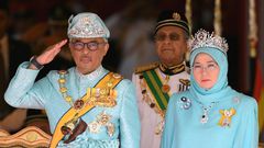 Malaysia's new king, the Sultan of Pahang, was enthroned at the national palace in Kuala Lumpur