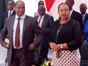 Kirinyaga Governor Anne Waiguru with her deputy Peter Ndambiri (Twitter)
