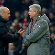 Arsenal's Arsene Wenger (right) was shown pushing FA official Anthony Taylor after he was sent off during his side's Premier League match against Burnley at the Emirates Stadium in London, on January 22, 2017