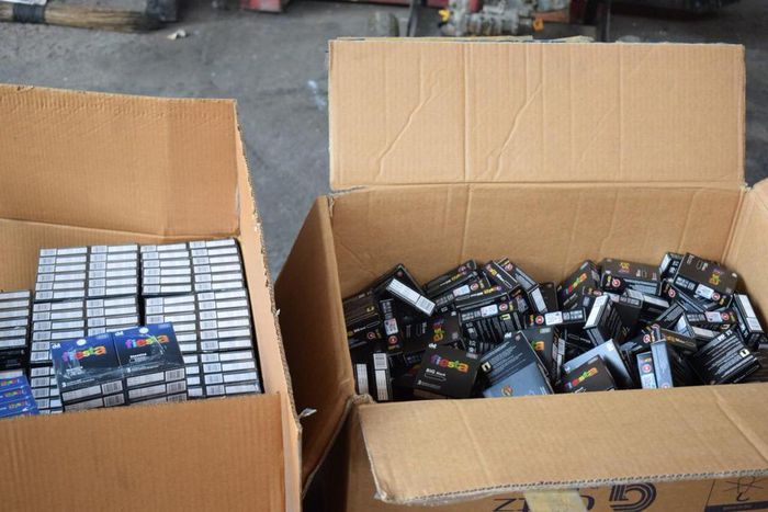 Cartons of Fiesta condoms that were destroyed by the Pharmacy and Poisons Board (Twitter)