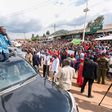 President Uhuru Kenyatta addresses residents of Ikonge and Ekerenyo in Nyamira County.