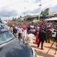 President Uhuru Kenyatta addresses residents of Ikonge and Ekerenyo in Nyamira County.