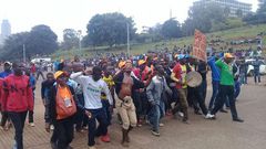 Protestors at Uhuru Park